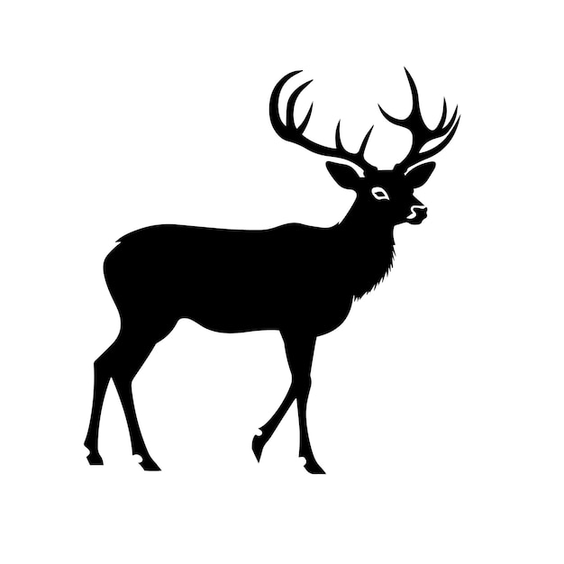 Ilustración vectorial de la silueta de Stag Swift El icono y el signo de la silhueta de Stig Swift