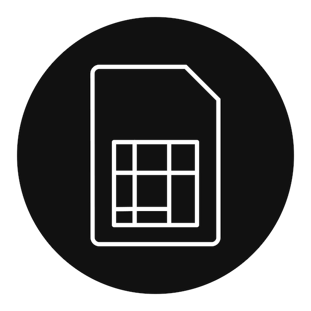 Ilustración vectorial Sim