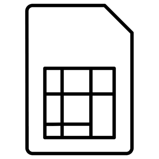Ilustración vectorial Sim