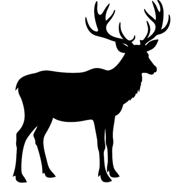 Ilustración vectorial del símbolo del alce
