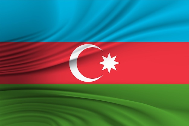 ilustración vectorial del símbolo de la bandera de Azerbaiyán