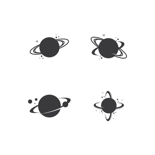 Una ilustración vectorial del símbolo del planeta Saturno