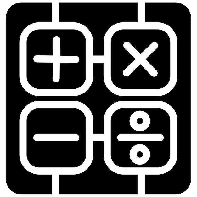 Ilustración vectorial de símbolos matemáticos