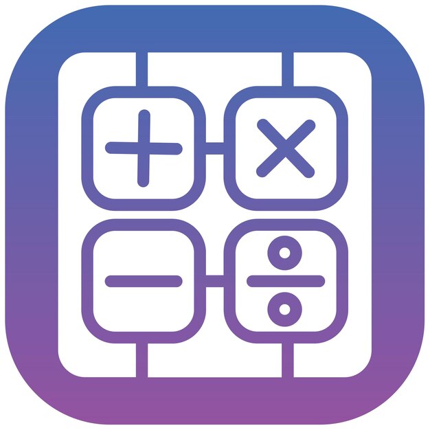 Ilustración vectorial de símbolos matemáticos