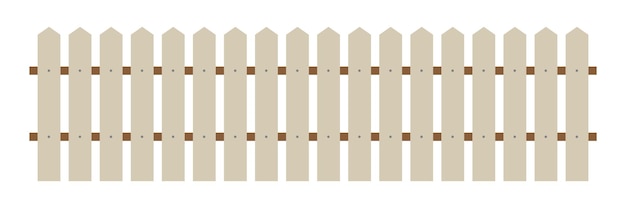 Ilustración vectorial simple del diseño de la valla de piquetes