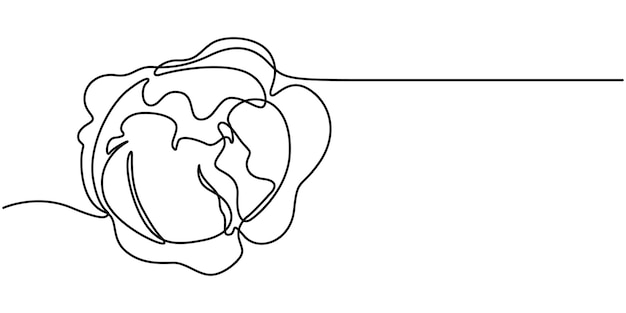 Ilustración vectorial simple para el fondo Ilustración artística de dibujo de una línea