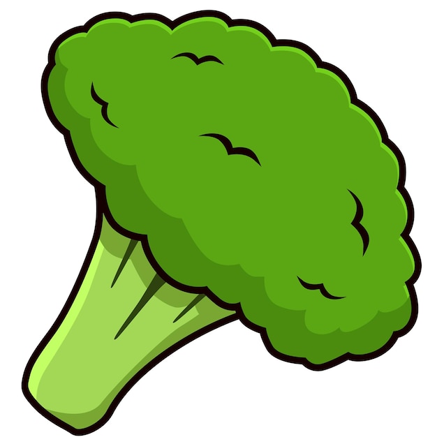 Ilustración vectorial simple de vegetales orgánicos