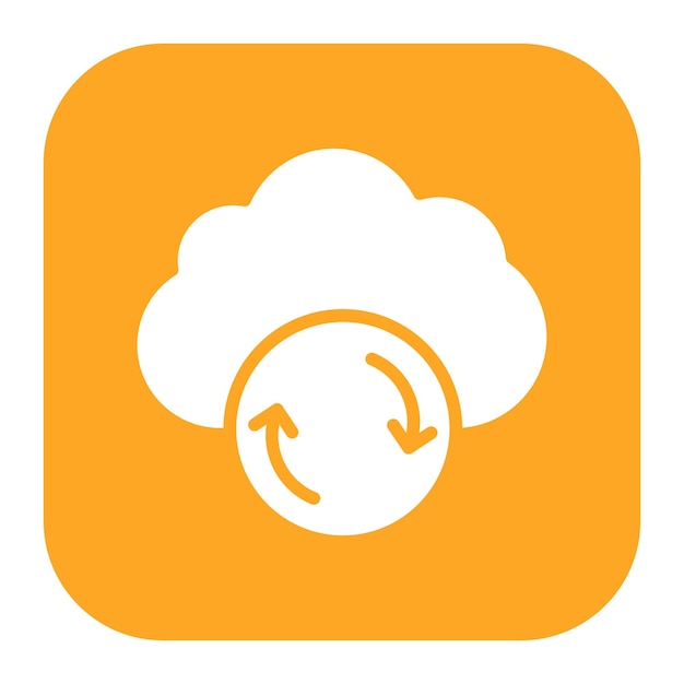 Ilustración vectorial de sincronización en la nube
