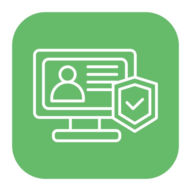 Ilustración vectorial del sistema de seguridad