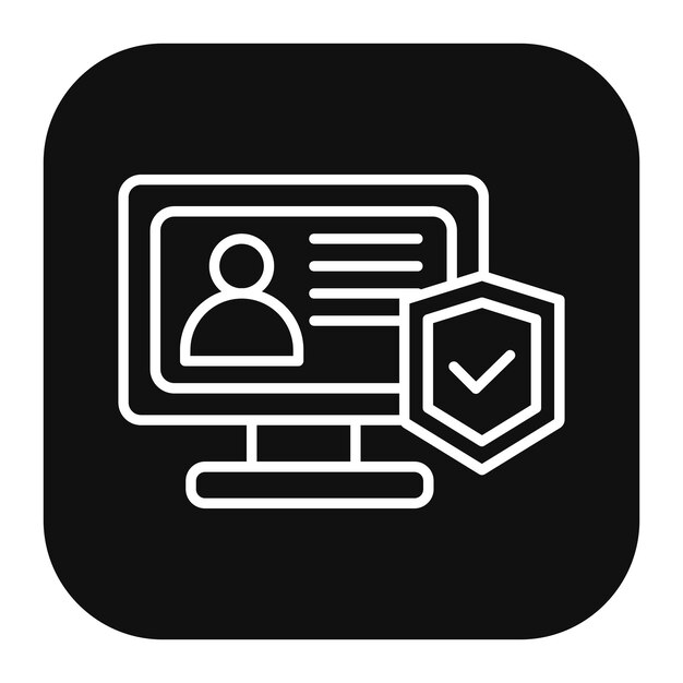 Ilustración vectorial del sistema de seguridad