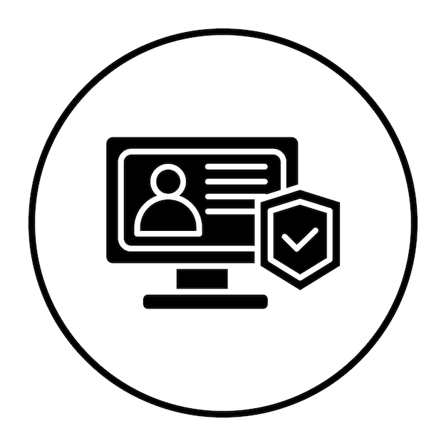 Ilustración vectorial del sistema de seguridad