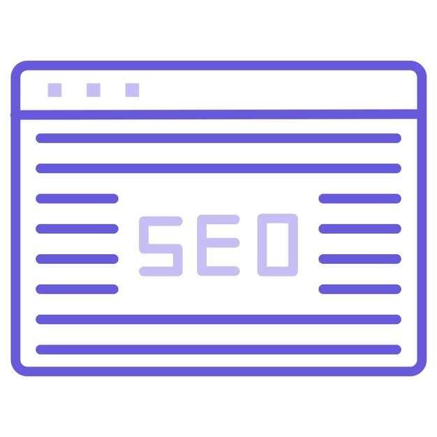 Ilustración vectorial del sitio web SEO