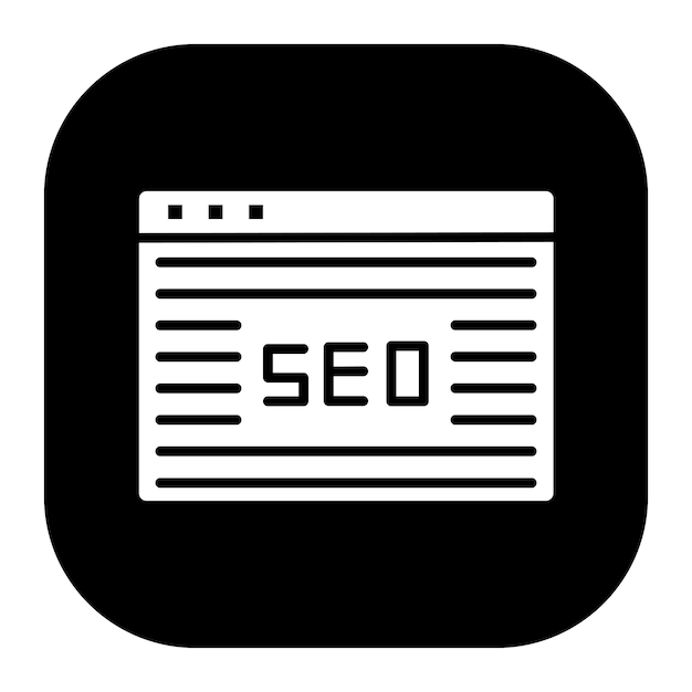 Ilustración vectorial del sitio web SEO