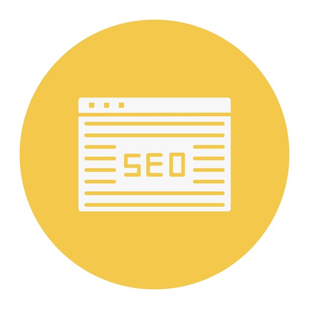 Ilustración vectorial del sitio web SEO