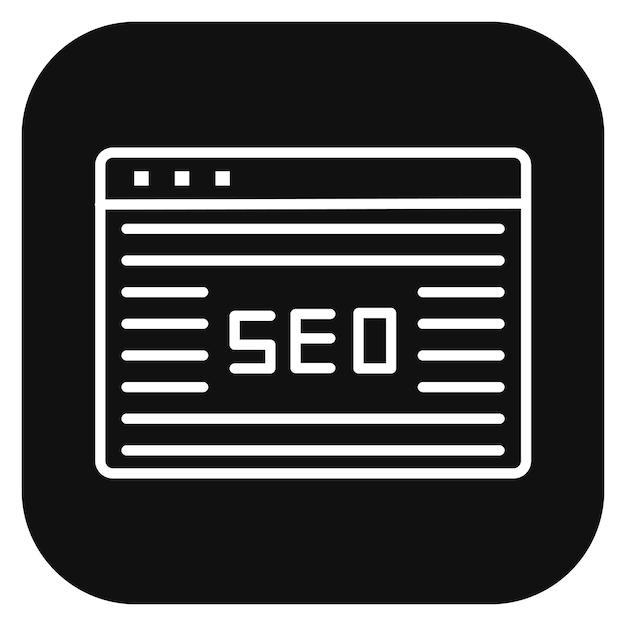 Ilustración vectorial del sitio web SEO