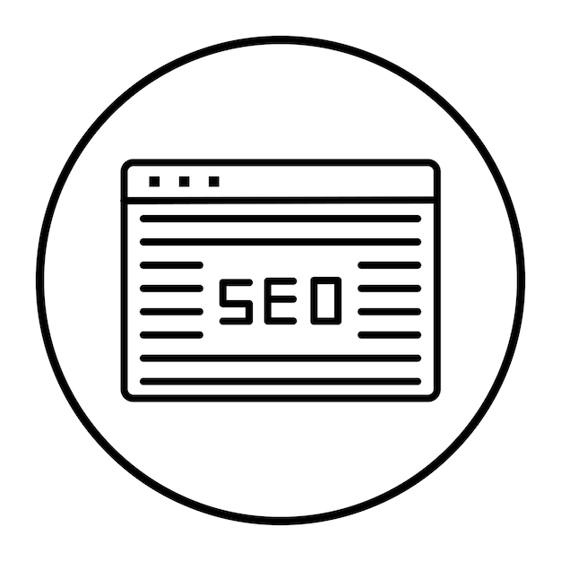 Vector ilustración vectorial del sitio web seo