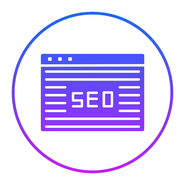 Ilustración vectorial del sitio web SEO