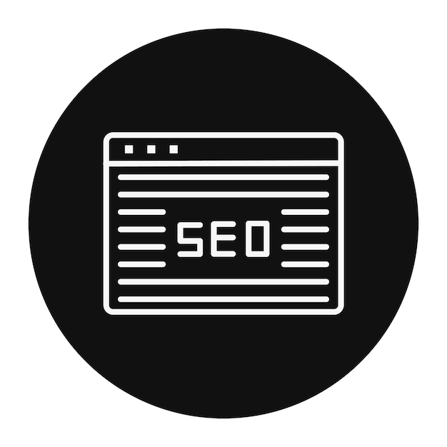 Ilustración vectorial del sitio web SEO