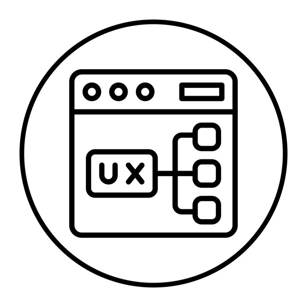 Ilustración vectorial del sitio web Ux