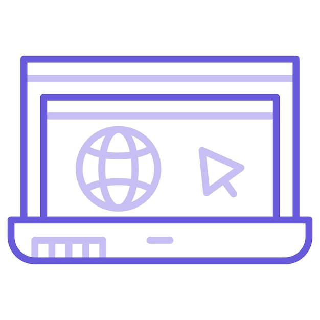 Ilustración vectorial del sitio web