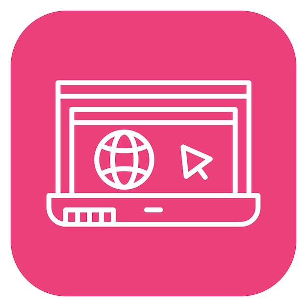 Ilustración vectorial del sitio web