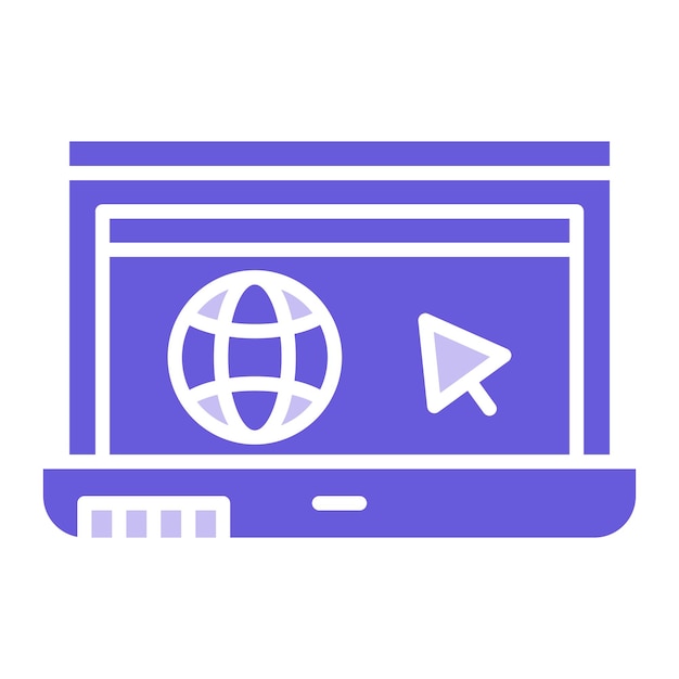 Ilustración vectorial del sitio web