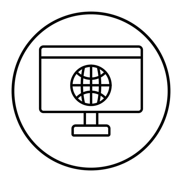 Ilustración vectorial del sitio web
