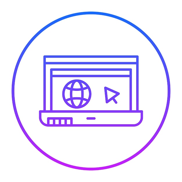 Ilustración vectorial del sitio web