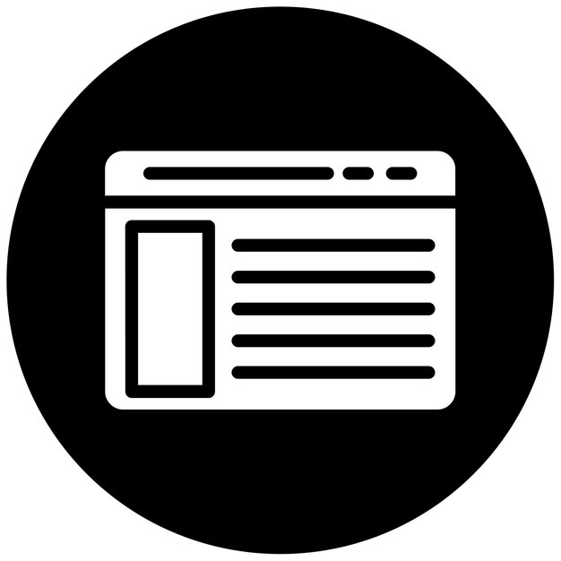 Ilustración vectorial del sitio web