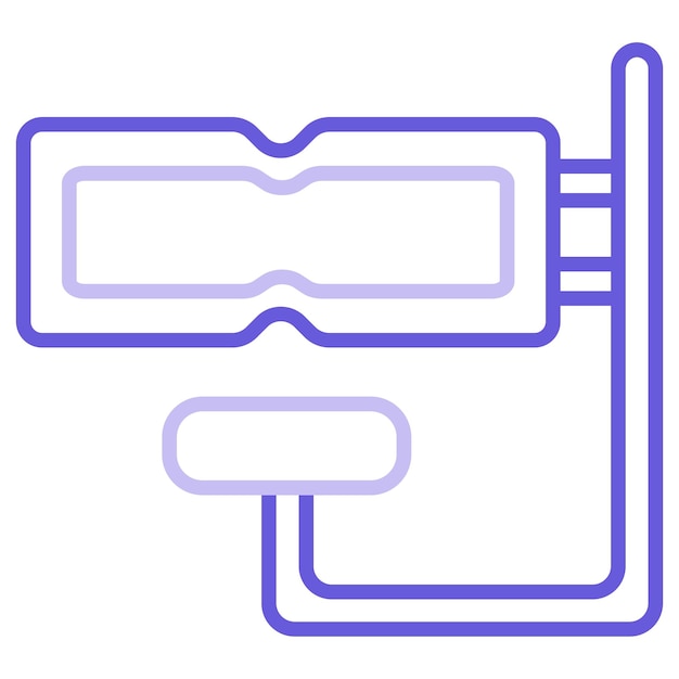 Ilustración vectorial de snorkel