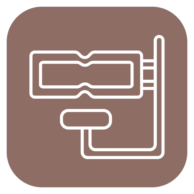 Ilustración vectorial de snorkel