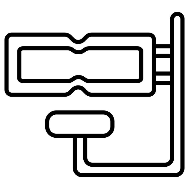 Ilustración vectorial de snorkel
