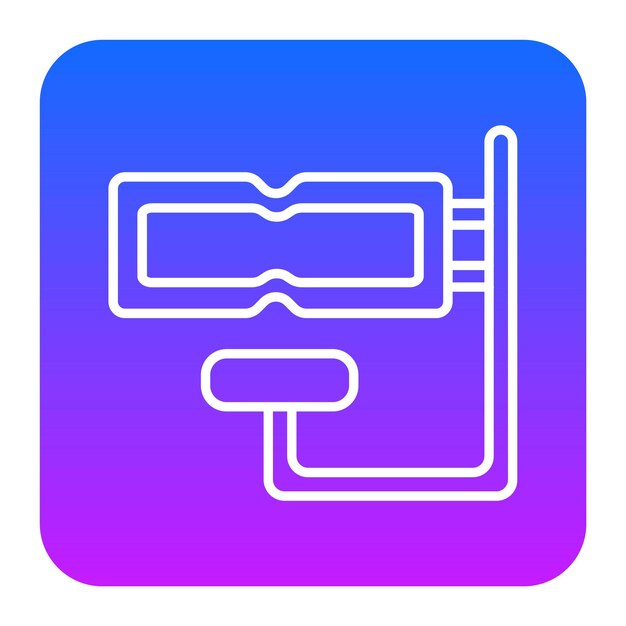 Ilustración vectorial de snorkel