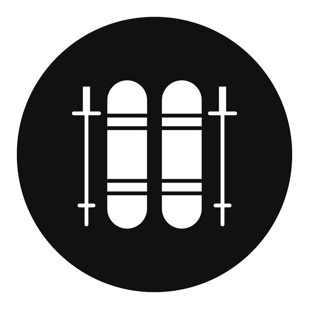 Ilustración vectorial de snowboard