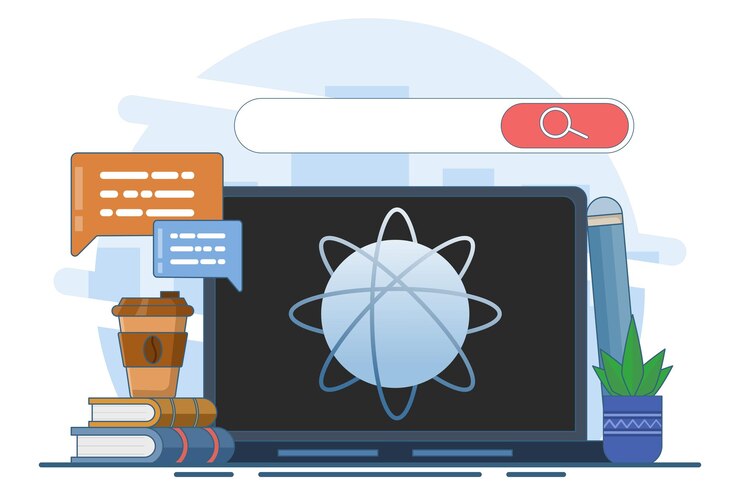 Vector ilustración vectorial sobre el concepto de educación en línea o cursos de aprendizaje electrónico o por internet