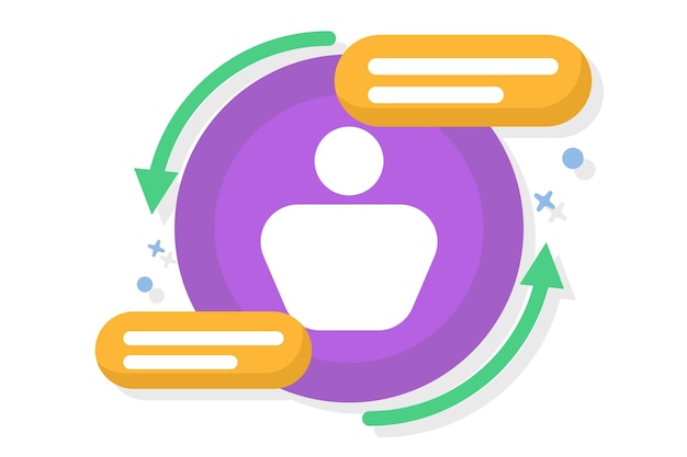 Ilustración vectorial sobre el concepto de servicio de recuperación de cuentas o recuperación de datos de información de cuentas