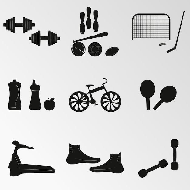 Ilustración vectorial sobre el tema del deporte