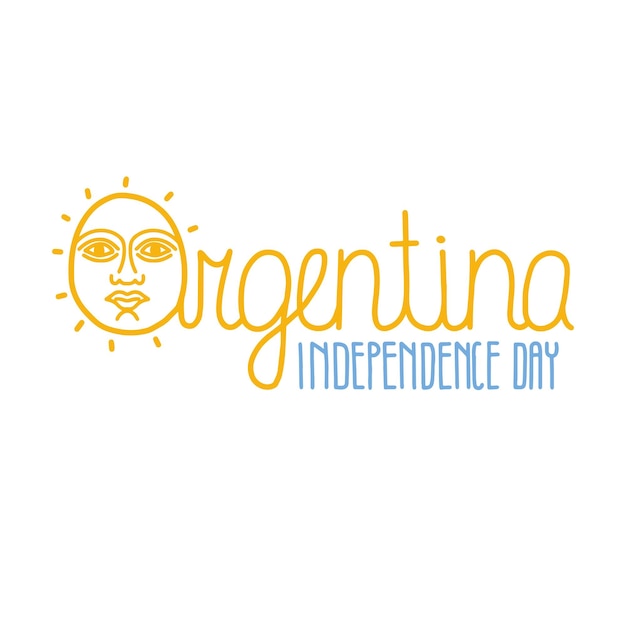 Ilustración vectorial sobre el tema del Día de la Independencia en Argentina el 9 de junio