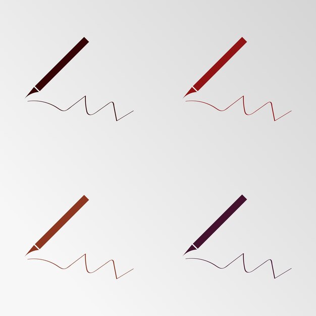 Ilustración vectorial sobre el tema de la pluma eather