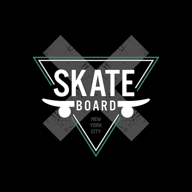 Vector ilustración vectorial sobre el tema del skateboarding y skateboarding en la ciudad de nueva york.