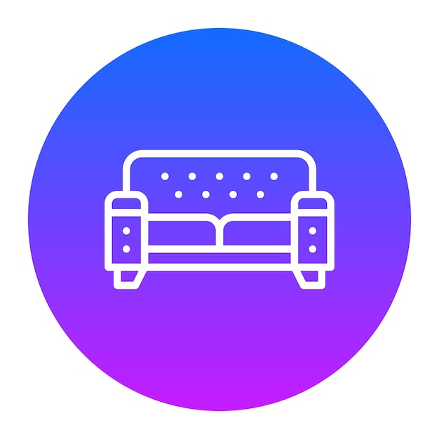Ilustración vectorial del sofá