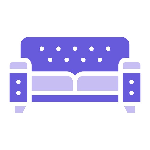 Ilustración vectorial del sofá