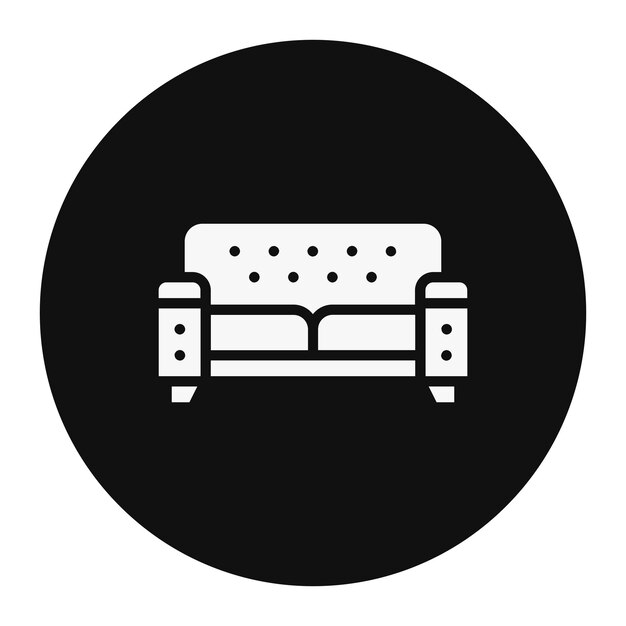 Ilustración vectorial del sofá