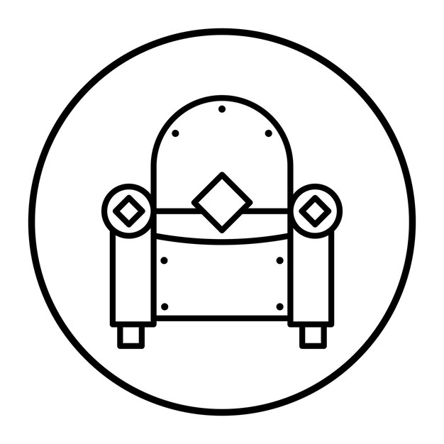 Ilustración vectorial del sofá