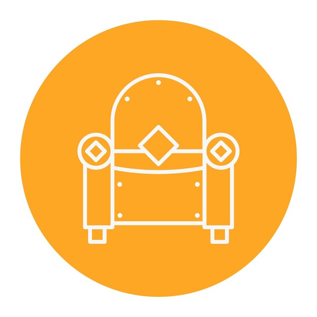 Ilustración vectorial del sofá