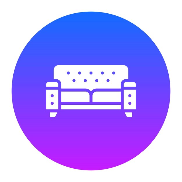 Ilustración vectorial del sofá