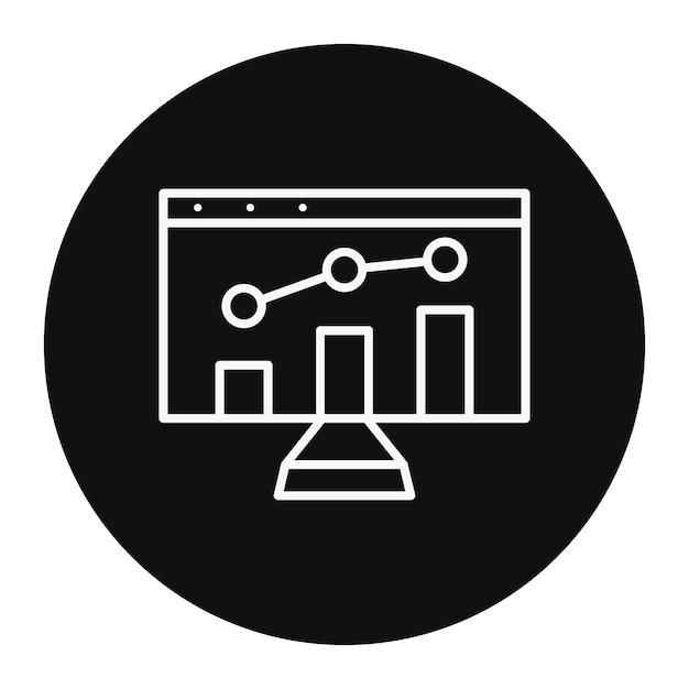 Ilustración vectorial de software de monitoreo