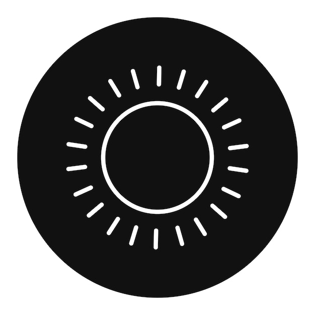 Ilustración vectorial del sol