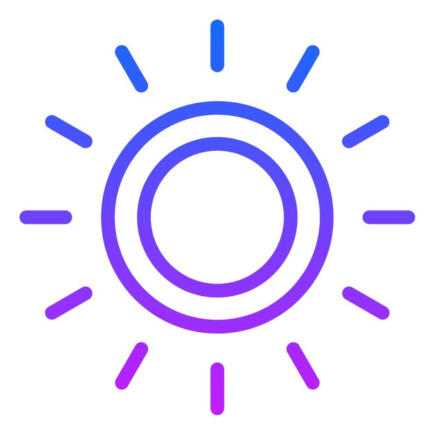 Ilustración vectorial del sol