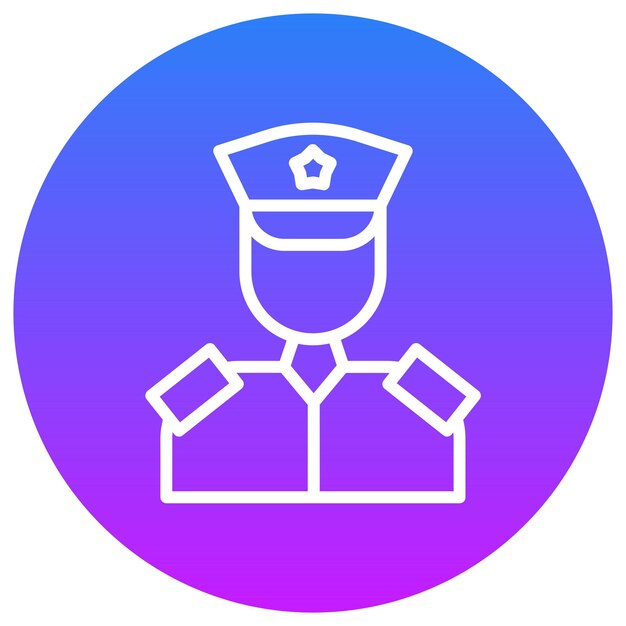 Ilustración vectorial del soldado del ejército